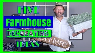 FARMHOUSE DECORATING IDEAS  On A Budget  / HOME INTERIOR DESIGN HACKS ( 2018 )