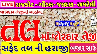 આજના તલ ના બજાર ભાવ લાઈવ | tal na bhav Gondal 2024 | tal na Bajar bhav | jasdan market yard na bhav