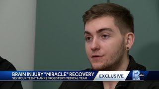 'He's a miracle': Wisconsin 18-year-old returns to Froedtert to thank doctors, nurses