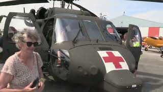 UH-60 Blackhawk and CH-47 Chinook visit at the 2024 Evening of Aviation Airshow