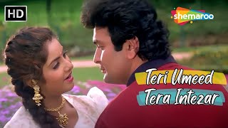 Teri Umeed Tera Intezar Karte Hain | Divya, Rishi Kapoor | Kumar Sanu Romantic Hit Songs | Deewana