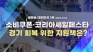 [라이브] 소비쿠폰·코리아세일페스타 경기 회복 위한 지원책은?｜생방송 대한민국 1부