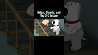 Family Guy: Brian, Stewie, and the 3-D Future #shorts #funnyshorts