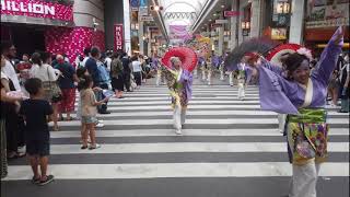 【いよさこい‼華魅　「２０２２よさこい鳴子踊り特別演舞」　華吹雪2022　帯屋町　2022/08/11】（その①）