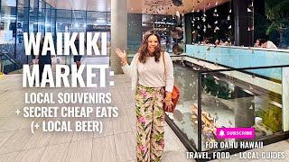 Inside Waikīkī Market 🛍️ Souvenirs, Local Finds, Secret Affordable Eats (+ Local Beer!)🍴🌺