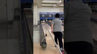 ブラインドボウリング　ハウスボールで310番スプリット(Blind bowling)