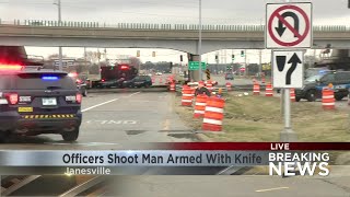 Officers Shoot Man Armed With Knife