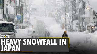 Japan facing heavy snowfall, many services disrupted | World News | WION News