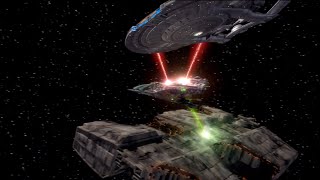 Enterprise NX-01 battle the Borg