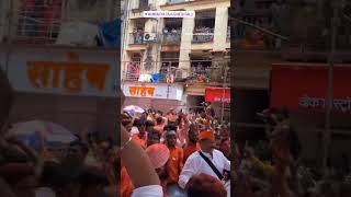 Aadesh Bandekar Enjoying moment with Saraswati Brass Band | Mumbai cha raja visarjan 2023 |#visarjan