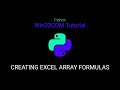 How to Create Python Array Formulas for Excel