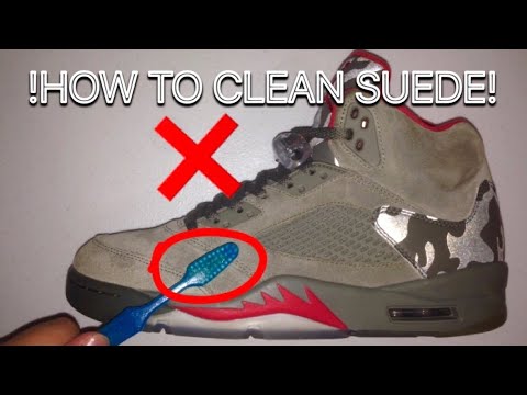 HOW TO CLEAN SUEDE JORDANS / SHOES (Jordan 5 Camo Restoration) HOW TO CLEAN SUEDE JORDANS / SHOES (Jordan 5 Camo Restoration)