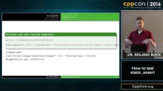 CppCon 2016: Roland Bock “How to test static_assert?"