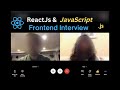 ReactJs & JavaScript 🎉 Mock Frontend Interview - [Most Asked Questions-2022] Part -2