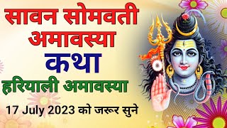 सावन सोमवती हरियाली अमावस्या कथा। अमावस्या व्रत कथा।savan hariyali somvati amavasya katha ।