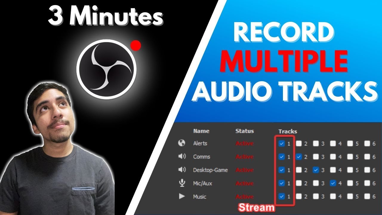 How To Separate Audio Tracks In Obs Record Youtube