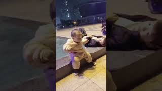 媽媽懷你的時候沒少廣場舞啊 #funnybaby #cute #萌寶 #萌娃#人類幼崽