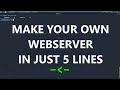 Make your Own Webserver In Just 5 lines | SimpleHTTPServer using python   kali Linux