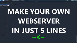 Make your Own Webserver In Just 5 lines | SimpleHTTPServer using python kali Linux