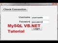 MySQL VB.NET Tutorial 2 : Create Login Form with MySql and VB.NET (Part 1)