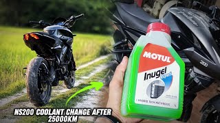 Pulsar NS200 coolant change | Motul inugel expert | pro69