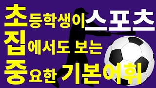 [초집중 기본어휘]초등 교과서에 나오는 영어단어(스포츠)