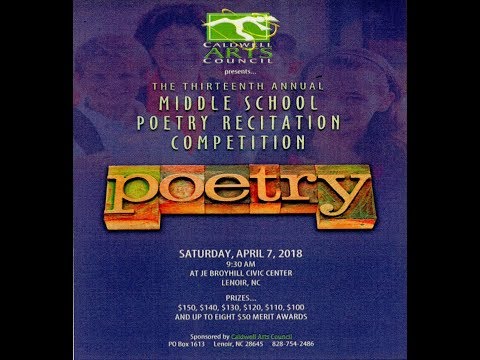 Middle School Poetry Recitation Competition 2018 Middle School Poetry Recitation Competition 2018