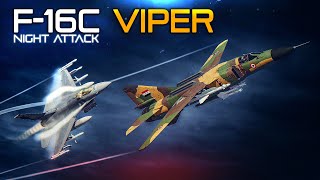 F-16C Viper Syria Night Attack | Digital Combat Simulator | DCS |