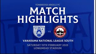 Match Highlights | Tonbridge Angels v Truro City | 15 February 2025