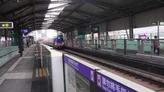 桃園機場捷運 A6泰山貴和站 列車進出站 Taoyuan International Airport MRT