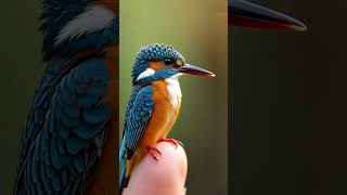 Tiny Kingfisher: A Close-Up View of Nature's Beauty ✨ #cute #shorts #kingfisher #kingfishercalendar