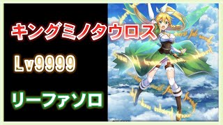 【白猫】Lv9999 キングミノタウロス リーファ ソロ