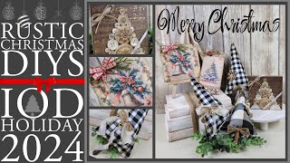 Rustic Christmas DIYs - IOD Holiday 2024 - Christmas 2024