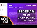 Bootstrap 4 Sidebar Menu Responsive with Sub menu | Create Responsive Side Navigation | Source File