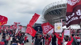 【鹿島アントラーズ】大量のフラッグで選手バス出迎え❗️ホーム開幕戦　鹿島VS川崎