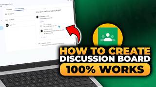 How To Create a Discussion Board in Google Classroom (FAST & EASY) | 100% WORKS | NO Yapping!
