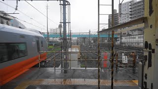 E233系2000番台発車シーン＆E657系リバイバルカラー（橙）通過シーン＆東武野田線60000系6両入線シーン＠大雨の柏駅