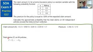 SOA Exam P Practice Q22