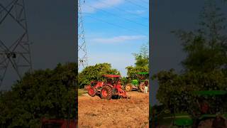 Kubota Tractor vs John Deere Tractor #tractorandfarmer #shots #johndeere