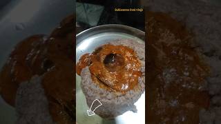 Rayalaseema special Raagi sangati with vankaya curry