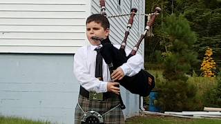 A young Piper welcomes us to the Coxheath Hills - Celtic Colors