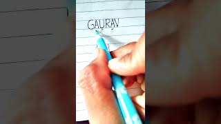 gaurav name logo design🔥 #shorts #ytshorts #shortvideo #trending #viral