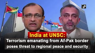 India at UNSC: Terrorism emanating from Af-Pak border poses threat to regional peace and security