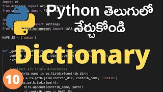 #10 Python Dictionary | Python Tutorial For Beginners In Telugu