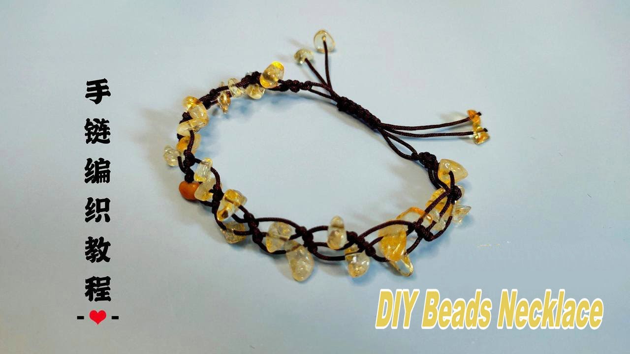 DIY Beads Necklace Or Bracelet With A Remarkable Style And Design - YouTube