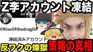 【悲報】Z李のツイッターが凍結されてしまう。その犯人はその原因は反ワクの煉獄だった　Z李に突撃するもなぜがマスク擁護へ転身【ゆっくり解説】