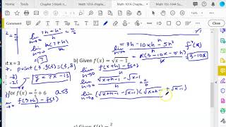 Openstax Calculus Ch 3.2 part 1