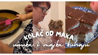 Kolač od maka gotov za 5 minuta ! Majka i unuka kuhaju 🎂