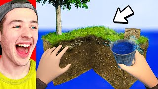 Reacting to MOST VIEWED REALISTIC Skyblock Animations