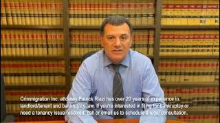 Attorney Patrick Riazi has over 20 years of experience in landlord/tenant and bankruptcy law.